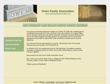 Tablet Screenshot of owenfamilyassociation.org